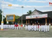 Upacara Penurunan Bendera Merah Putih Peringatan HUT ke-79 RI di Mahakam Ulu