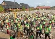 Ratusan Simpatisan Paslon AHJI Nomor 2 Ramaikan Zumba Party