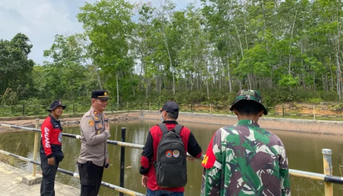 Cegah Karhutla, Polsek Bentian Besar Bersama TNI dan Manggala Agni Patroli di Dilang Puti