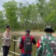 Cegah Karhutla, Polsek Bentian Besar Bersama TNI dan Manggala Agni Patroli di Dilang Puti